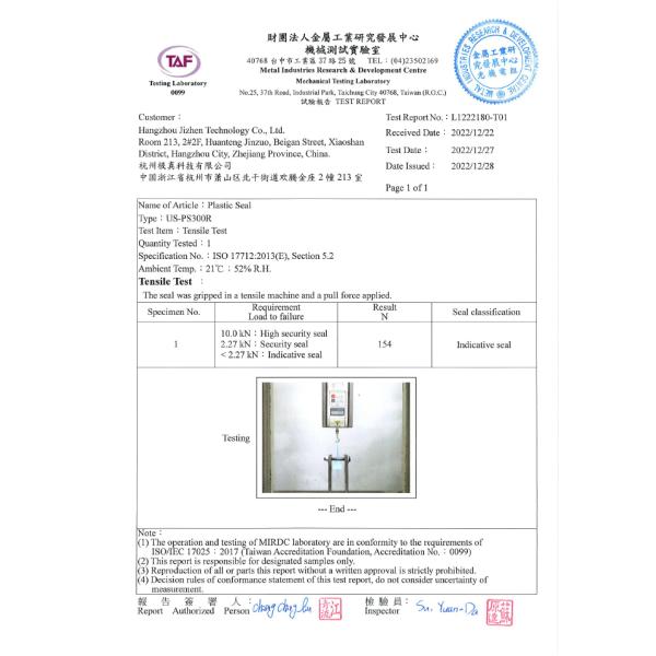US-PS320R Adjustable Length Pull Tight Plastic Security Seals 320mm Length