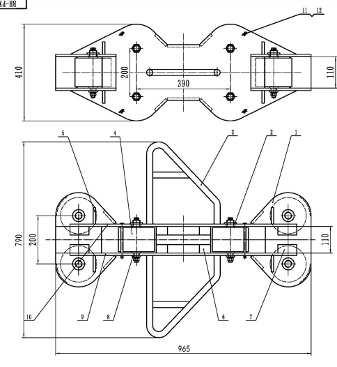 Drawworks Parts Rope Arranger for Oil Well Drill Rig 38mm Wire Rope