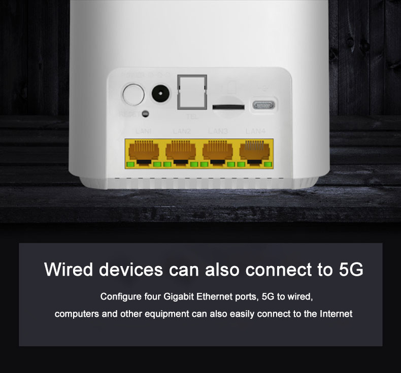 Порт LAN гигабита электропитания DC маршрутизатора 12V маршрутизатора 5g Cpe X 21 5G беспроводной