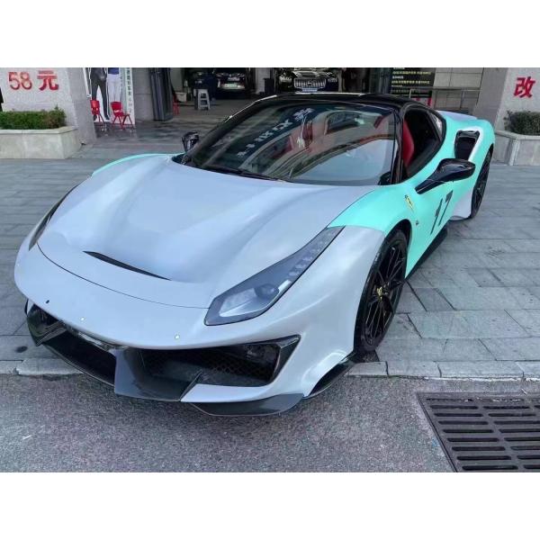 Auto Parts ForFerrari 488 Body Kit 488 Upgraded PistA-style Front and Rear Bumper Bonnet Spoiler Carbon Fiber Body Kit