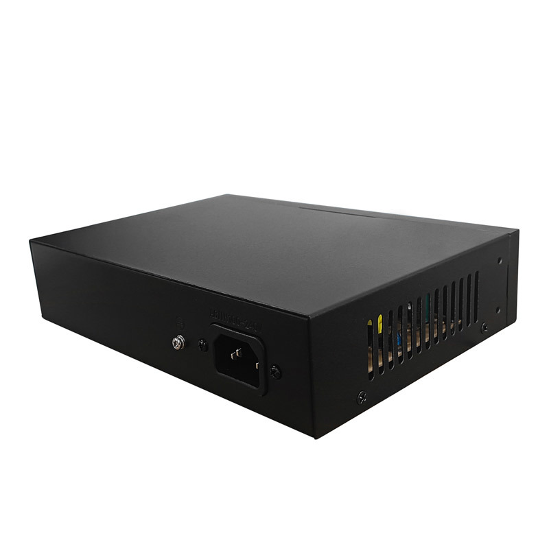 4-Port Gigabit PoE Switch with 2 Gigabit Uplink Ports IEEE 802.3af/at 30W per Port 65W Built-in Power Supply TBC-PS5106N