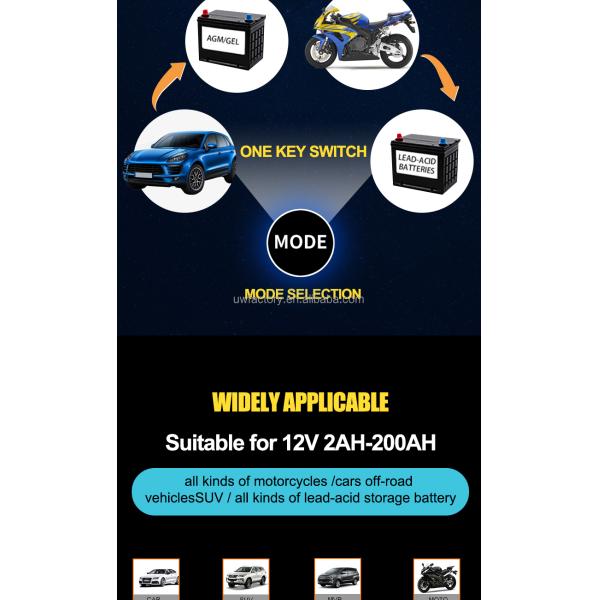 Fashionable Lead Acid Battery Charger OEM/ODM Accepted 12V 10A Solar Car Lead-Acid Battery Charger with SCP Function
