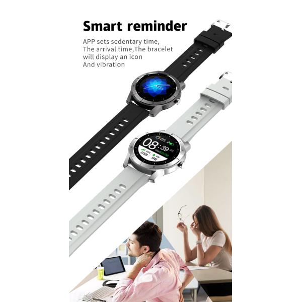 5.0 BLE Heart Rate Monitor Blood Pressure Smartwatch IP67 Waterproof Flash 64MB