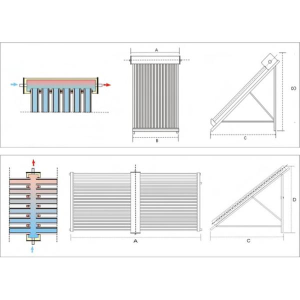 vacuum tube manifold solar collector
