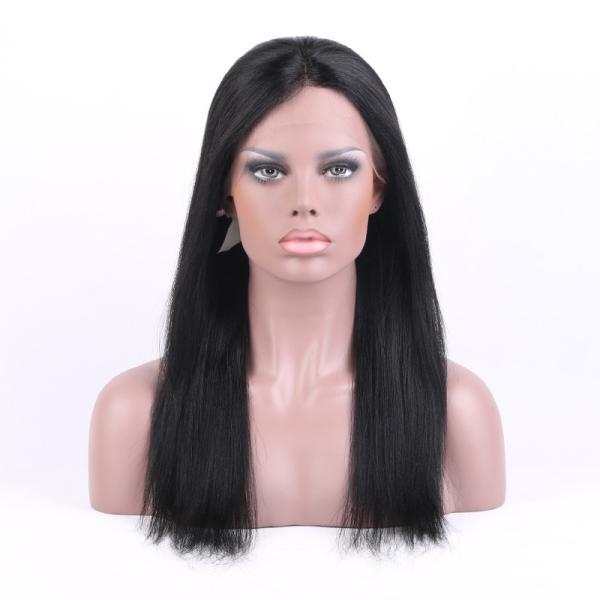 Natural And Beautiful Style Tangle Free Silky Straight Full Cuticle Lace Front Wig 20inch