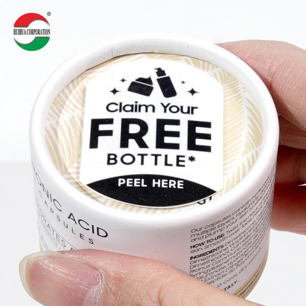 Conteneur en carton rond écologique pour poudre, biscuits, grains de café, aliments, tube en papier, emballage de thé