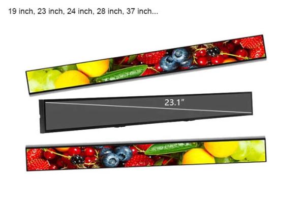 LG LCD Ultra Wide Strip Stretched Bar Stretched HD Player, LCD Ad Advertising Display For Supermarket ads