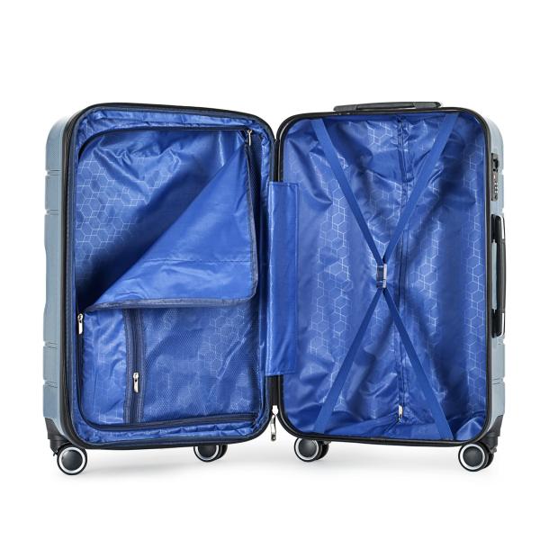Sturdy  ABS PC Lightweight Hard Travel Luggage Trolley Mechanical Style