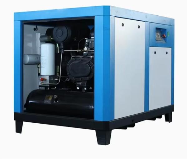 Customized 380V Industrial Core Compressors 110KW Two-Stage Screw Oil-Less Stationary Micro-Air Compressor 15KW Power Source