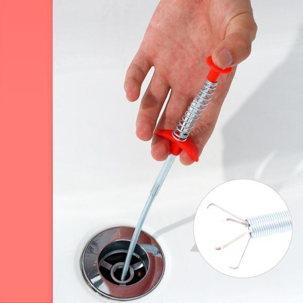 60cm Kitchen Sink Cleaning Pipe Plunger And Sewer Toilet Unclogging Tool With Handle