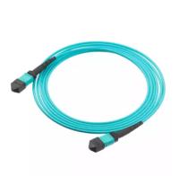 La basse fibre MPO optique de la perte MPO 3.0mm Om3 OM4 OM5 LSZH raccordent le connecteur du câble MPO de la corde MPO