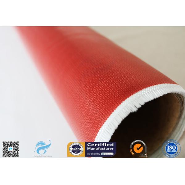 силикон Веаве сатинировки красного цвета 510г покрыл ткань 260℃ 0.45мм стеклоткани