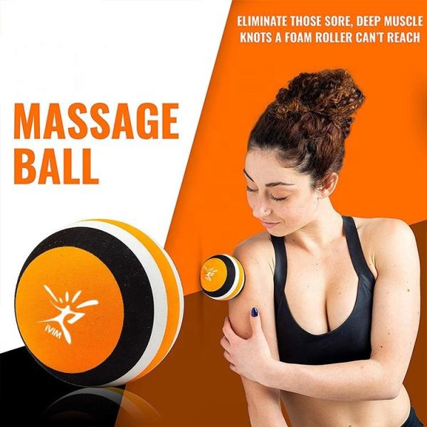 Latex Massage Roller Stick Set Foam Roller , Massage Ball Resistance Loop Bands