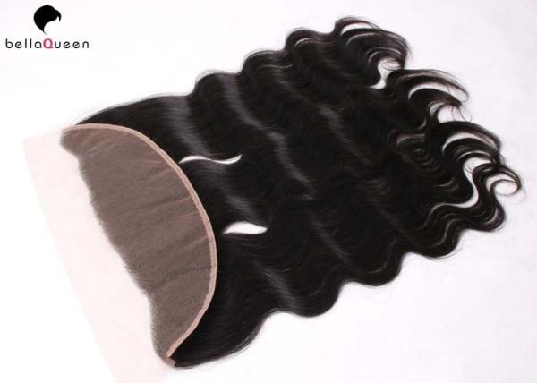 Fechamento natural brasileiro do laço do cabelo 4*4 do Virgin do preto 7A da cutícula completa