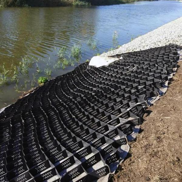 Noruega HDPE Geocell para parede de retenção 50mm-250mm Altura CE ISO14001 ISO9001 Certificado