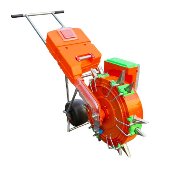 Vegetables Hand Push Seeder With Fertilizer Applicator 12 Nozzle Adjustable