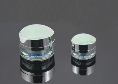 Shell Transparent Cosmetic Plastic Jars / Round Plastic Jars