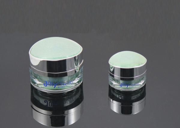 Shell Transparent Cosmetic Plastic Jars / Round Plastic Jars