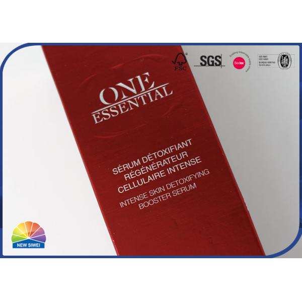 CMYK Skincream Paperboard Packaging Box Foil Stamping UV Coating