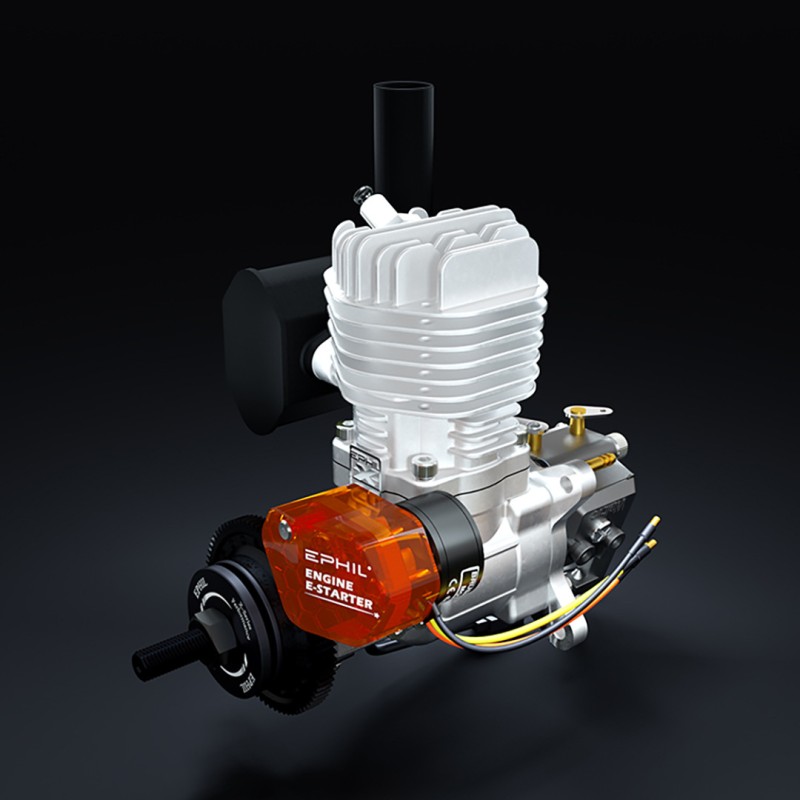 X-20cc-S PRO Model Single Cylinder Two-Stroke Side Exhaust Fixed Wing Airplane Gasoline Engine Electric Start Metal