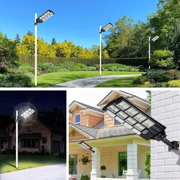 Gray Integrated Solar Street Light IP65 100W Outdoor Solar Street Lamp