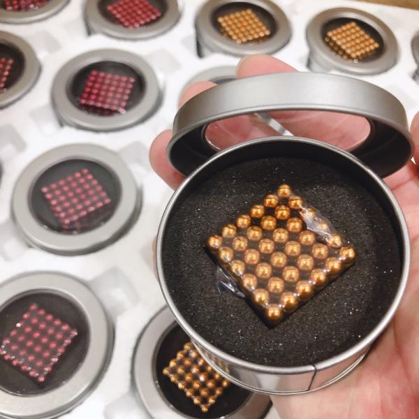 N35  NdFeB Sphere Magnet 216pcs 5x5x5mm Colorful Neo Cube Magnet