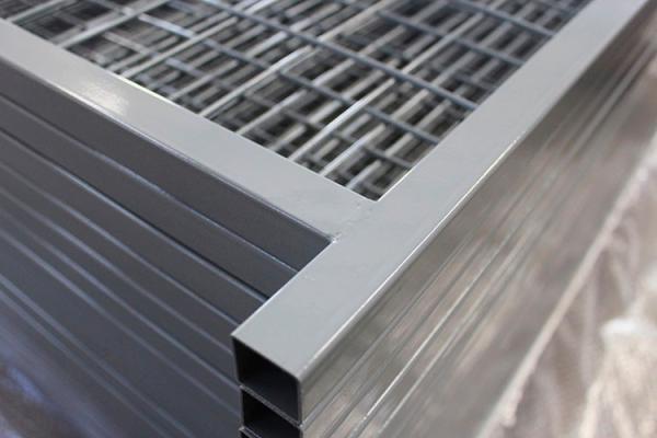 Canada Event Temporary Fence Hire Imported 6'x10' construction fencing panels mesh 2x4x8 ga wire coated RAL3004