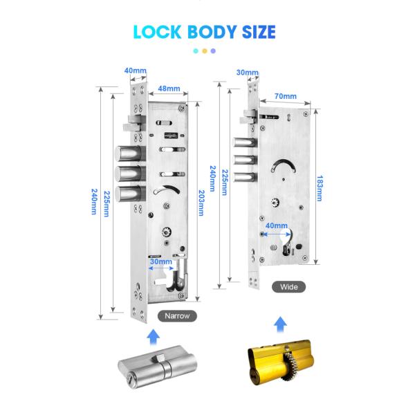 IP68 Waterproof FPC Fingerprint Smart Door Lock Bluetooth Antique