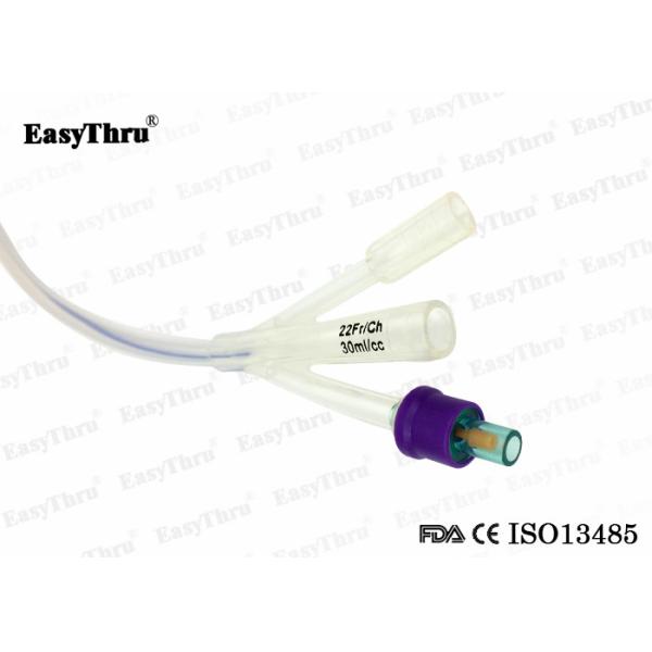 Harmless Urethral Silicone Foley Catheter Multiscene 3 Way Fr14-Fr24