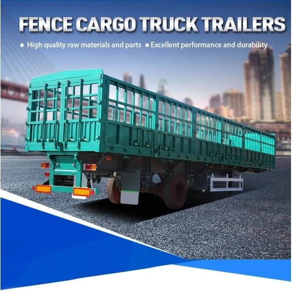 1 40 Tons 4 Axles Steel Bike One Wheel Caged Tipper Box Van Fence Container Cargo Trailer