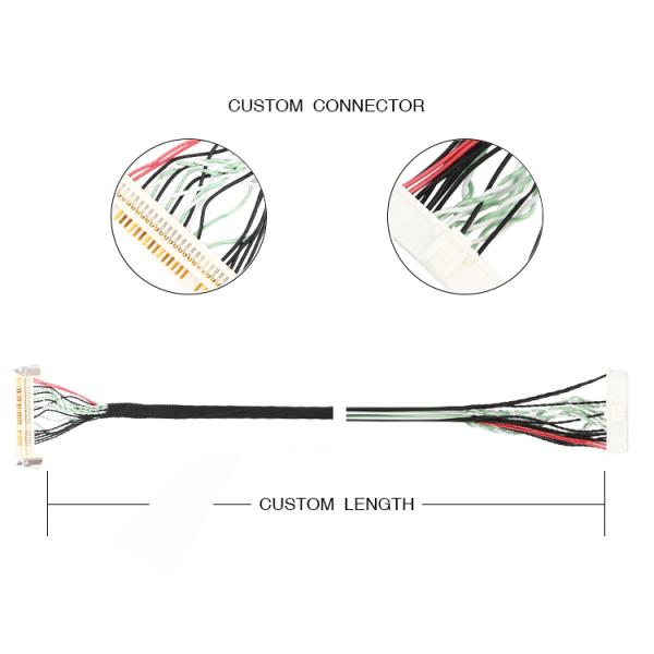 Собрание проводки JAE расширения LVDS FI-X30HLto Molex 501189-4010-40P