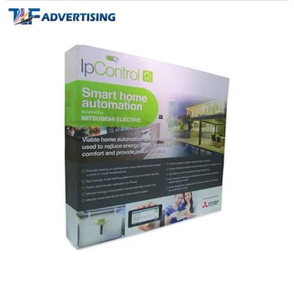 Custom Printed Trade Show Backdrop Displays , Portable Exhibition Displays Flame Resistant