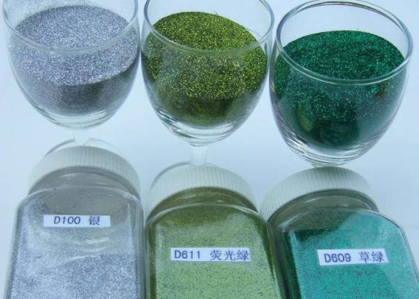 Colorful Shinty Hexagon Glitter Powder Non - Toxic Top Grade For Dye Fabric