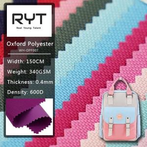 600 материал ткани денье 340GSM поли Оксфорда произведенный рюкзаком