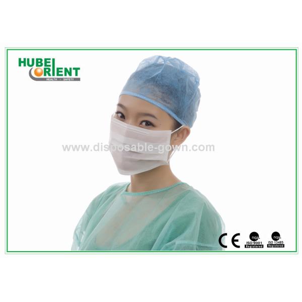 ESD респираторы от пыли лицевого щитка гермошлема 3 Ply белые анти- статические устранимые с петлей уха