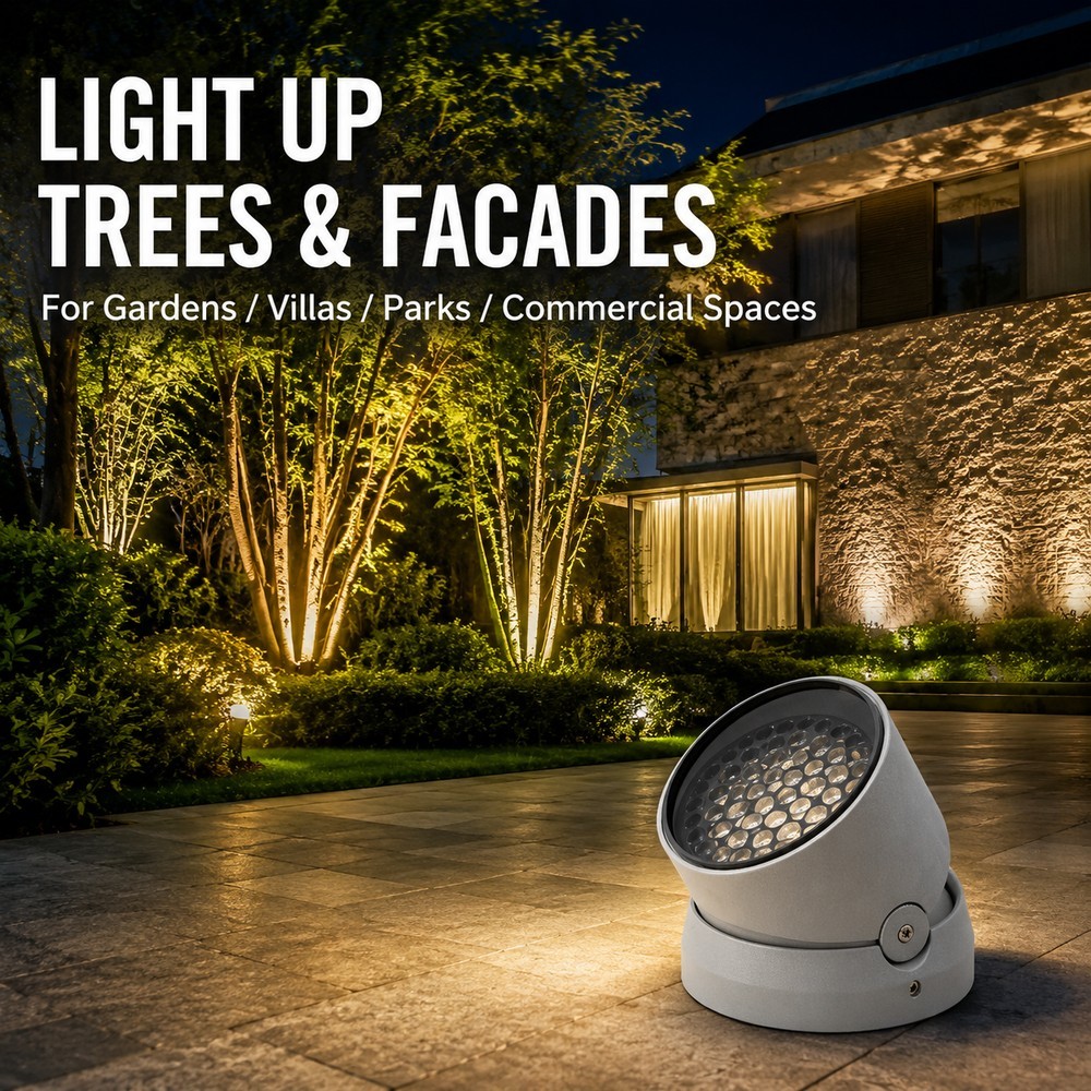 DC24V RGBW DMX512 LED Tree Lights Waterproof For Outdoor Landscape Facade Lighting