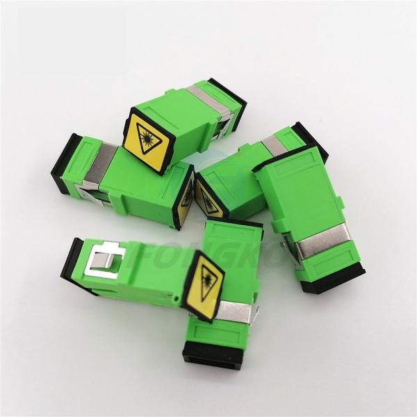 Verde auto negro Shell Singlemode Fiber Optic Adapters del simplex del SC del adaptador del obturador SC/APC