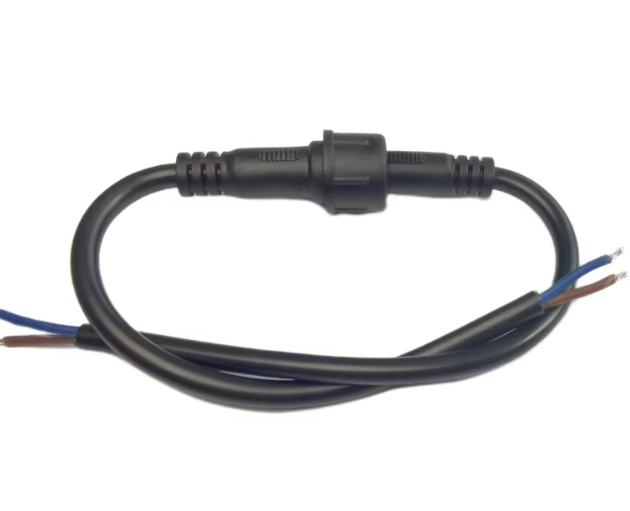 IP68 Waterproof M15 Connector Cable with 300V Rated Voltage and 2-6 Pin Options for LED Strip Light Wire