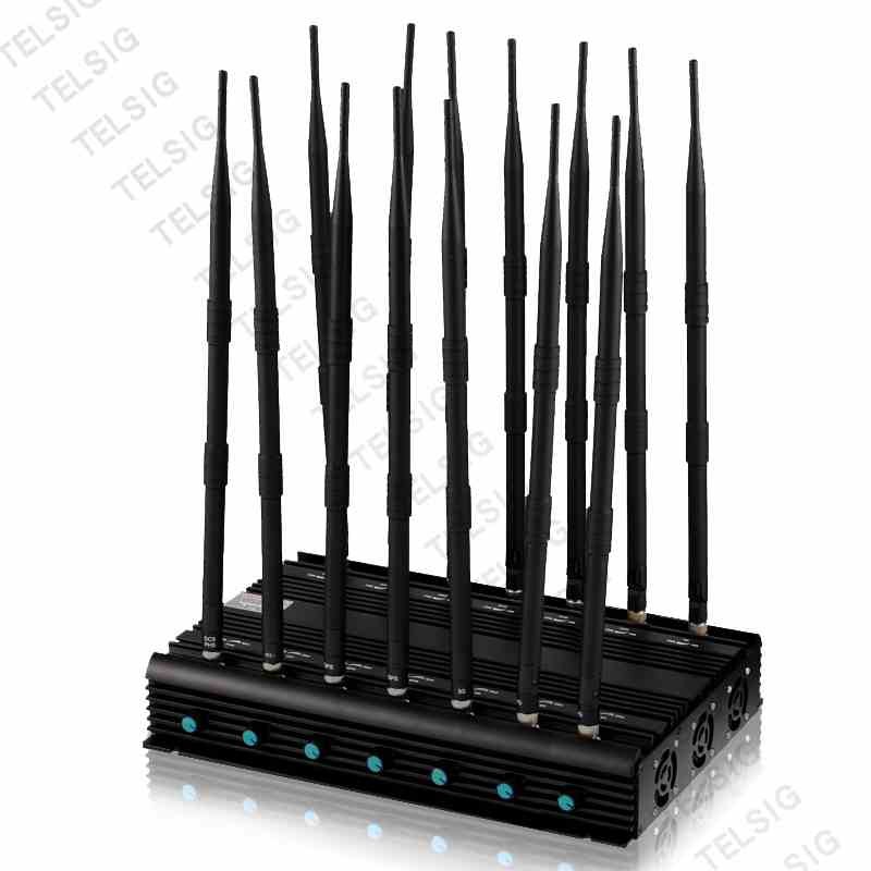 Jammer мобильного телефона наивысшей мощности 5G LTE со сплавом Marterial Alluminum 14 антенн