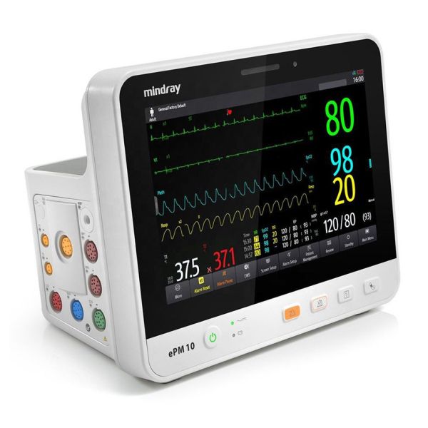 Mindray ePM10 Patient Monitor with 1280*800 Pixels Resolution Touch Screen and 10 to 15 Degrees Screen Tilt for Hospital Use