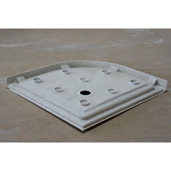 Single Color Roud Acrylic Shower Tray with Topmount Installation and Drainage System