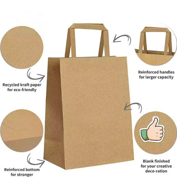 Kraft Paper Shopping Bag With Logo Paper Kraft Bag Custom Paper Bags