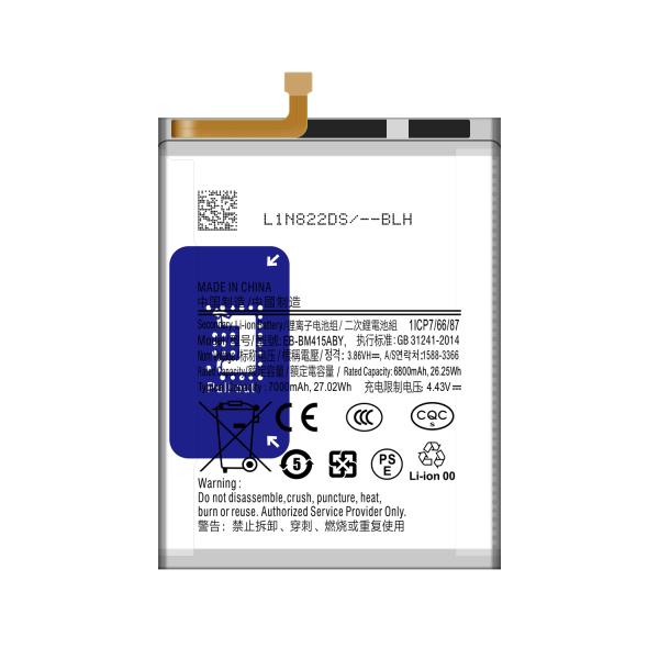 7000mAh EB-BM415ABY M515 Cell Phone Battery for Samsung Galaxy M62 Original Capacity