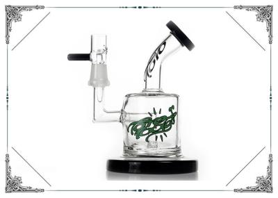 Mini Toro Glass Dab Oil Rigs With Percolator Hookah Bong Black Mouth And Base