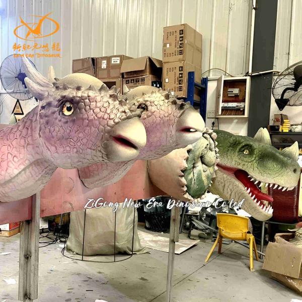 Tête de dinosaure décorative pour le restaurant à thème et le Jurassic Park