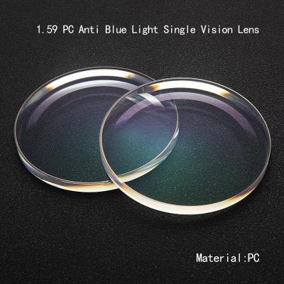 1.59 PC Lenses Blue Block Polycarbonate Lens For Block Blue Ray