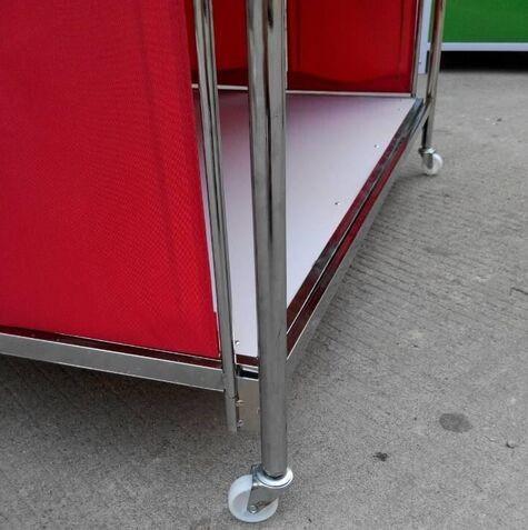 Collapsible Garment Shop Promotional Desk / Retail Clothes Display Table For Store