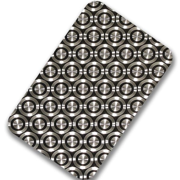 3.0mm Thickness Decorative Stainless Steel Sheet 201 304 316 3D Laser Finish