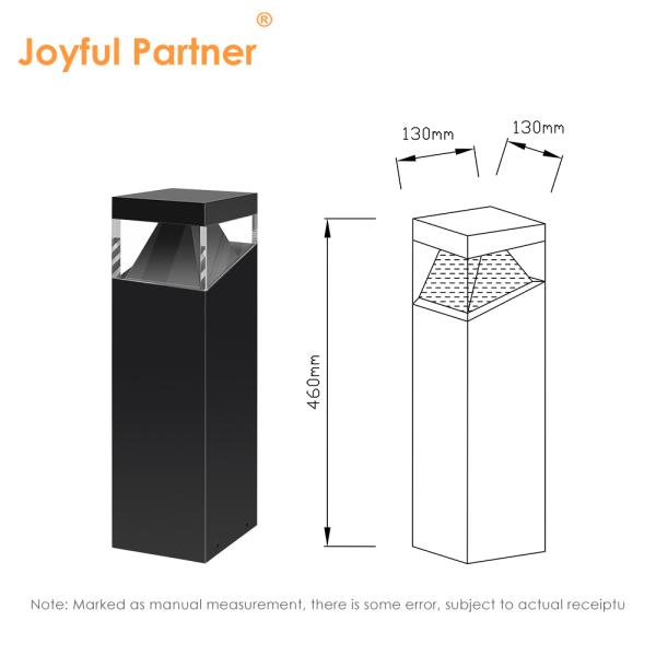 16.6W Garden Light Outdoor Bridgelux LED Chip 3000K/4000K/6000K Stainless Steel Housing Material