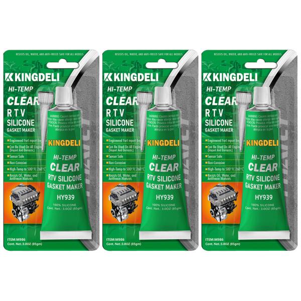 Ясный высокотемпературный прилипатель силикона, Герметик силикона двигателя мног